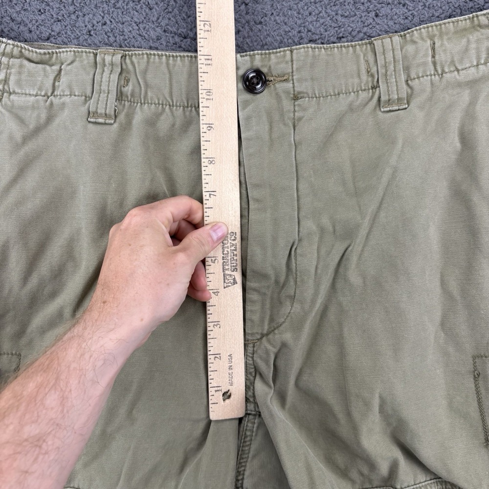 Polo Ralph Lauren Shorts Men 36 (35x9) Brill Khaki Y2k Surplus Chunky Cargo Army - Picture 6 of 11